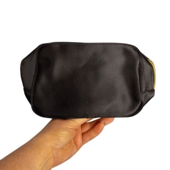 Dolce & Gabbana Parfums Black Nylon Gold Tone Zip Pouch Cosmetic Bag - Picture 4 of 5